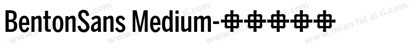 BentonSans Medium字体转换